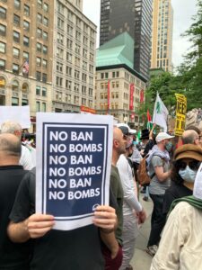 No Bans No Bombs Protest